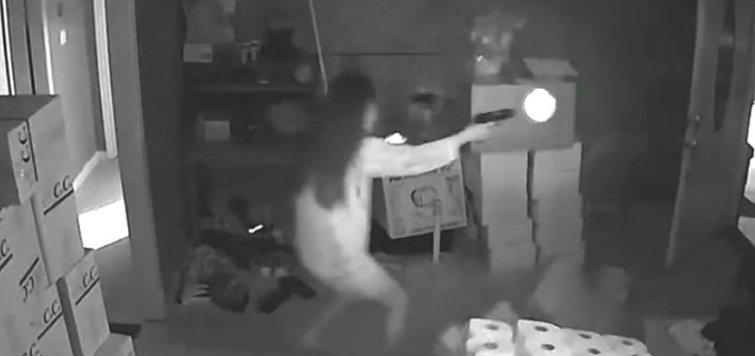 Armed Woman Handles 3 Armed Intruders