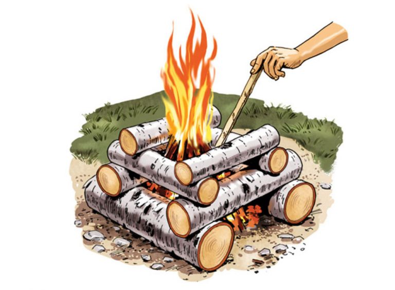 Log Cabin Fire Build – Survival Stronghold