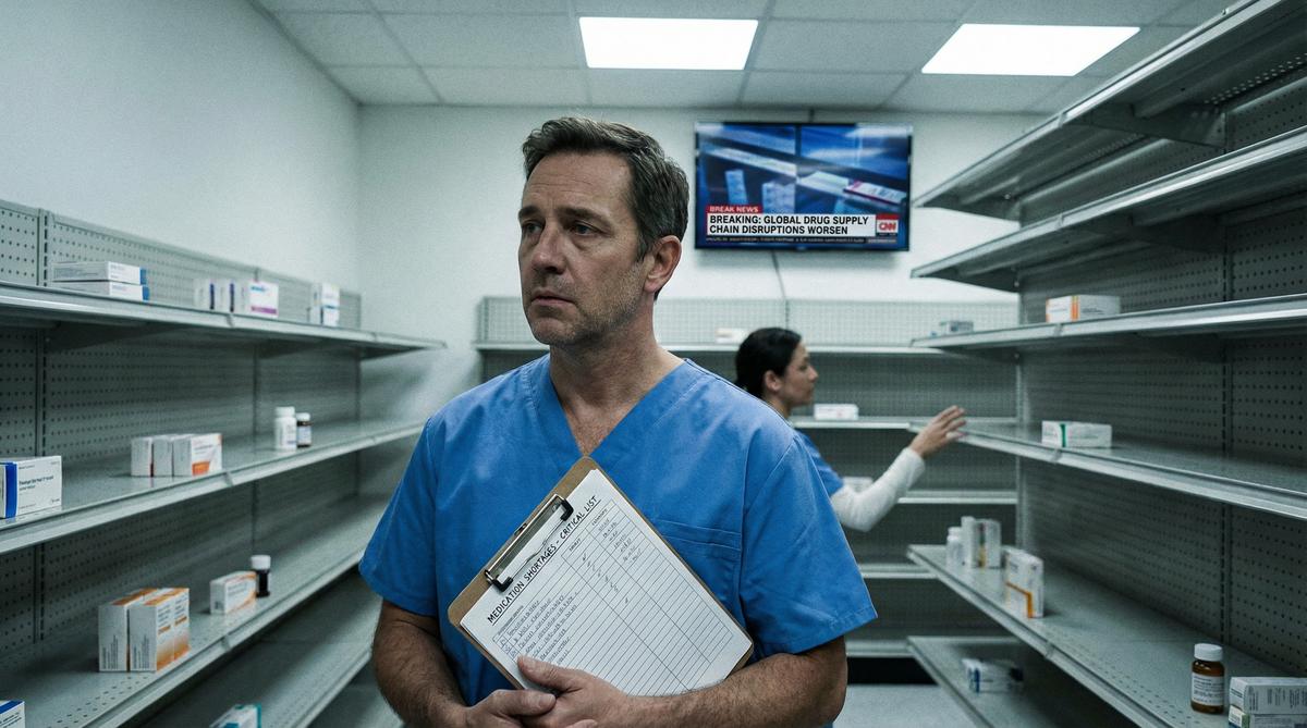 Hospital pharmacist facing depleted drug shelves amid supply chain crisis